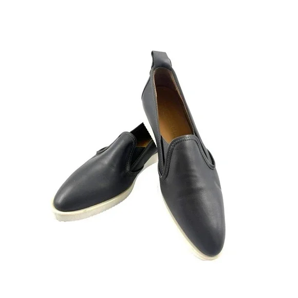 Everlane The Leather Street Shoe Point Toe Sneaker Grey Size